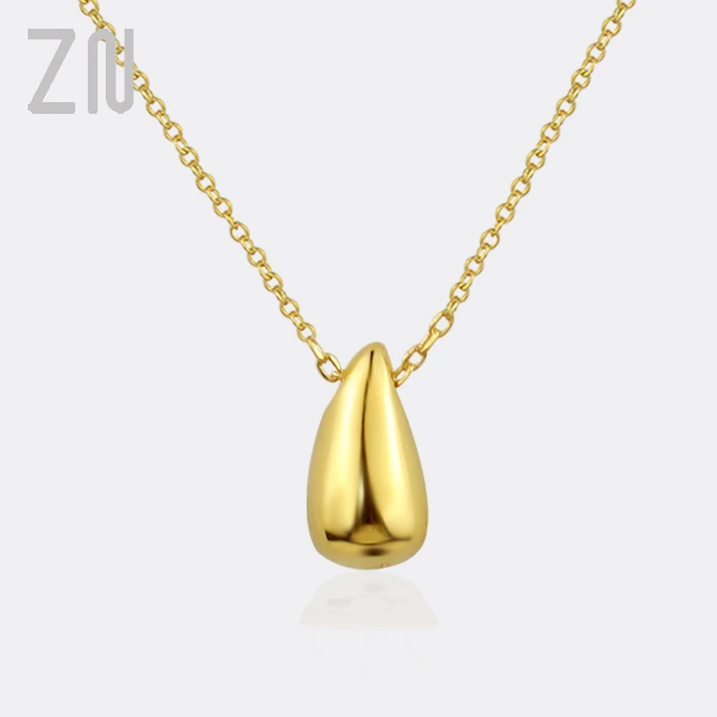 ZN 2021 New Trendy Simple Necklaces for Women Creative Design Water Drop Pendant Jewelry Fashion Ladies Accessories Gifts
ZN 2021 New Trendy Simple Necklaces for Women Creative Design Water Drop Pendant Jewelry Fashion Ladies Accessories Gifts