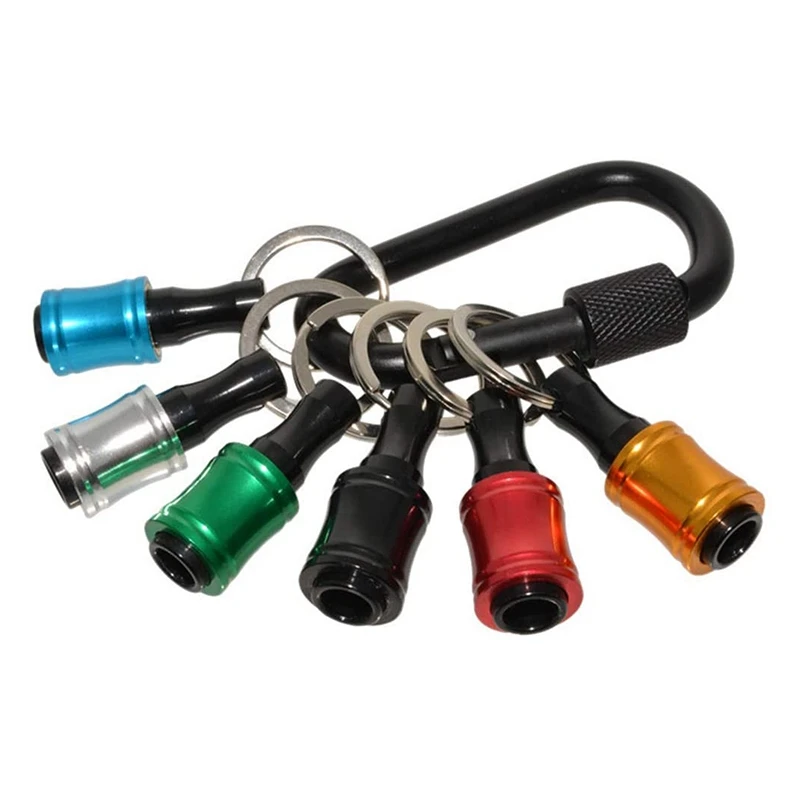 6 Pcs 1/4Inch Hex Shank Aluminum Alloy Screwdriver Bits Holder Extension Bar Drill Screw Adapter Change Keychain
6 Pcs 1/4Inch Hex Shank Aluminum Alloy Screwdriver Bits Holder Extension Bar Drill Screw Adapter Change Keychain