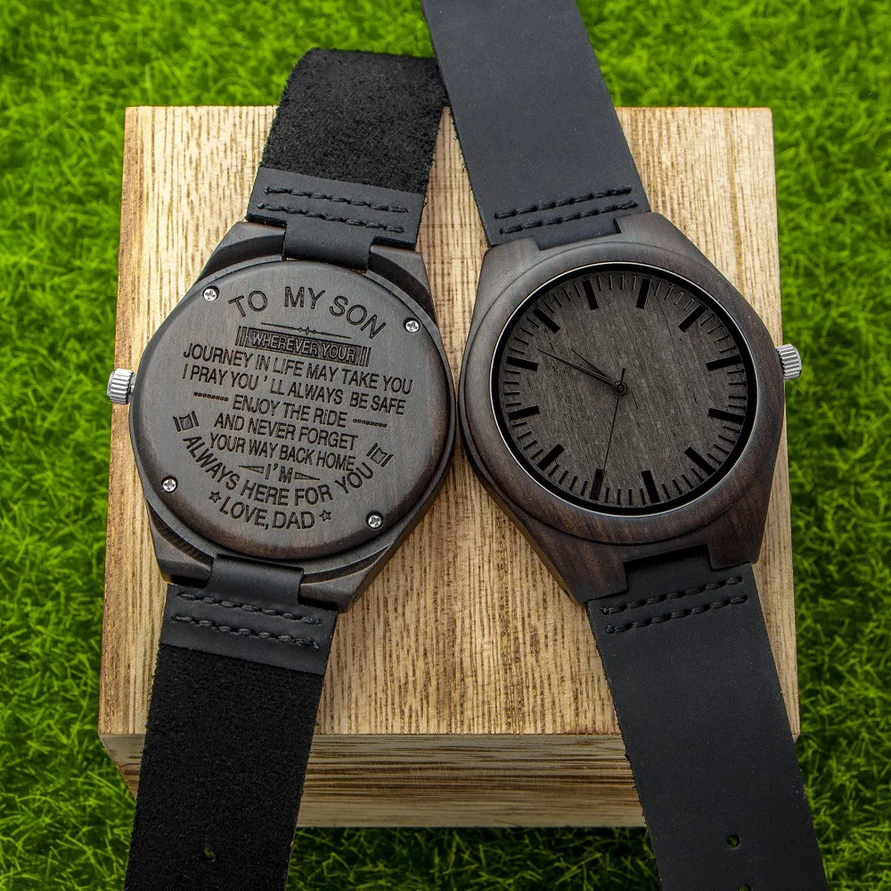 Custom To My Dad-Meeting You Was Fate Becoming Your Wife A Choice Engraved Wooden Watch Sandalwood Men Women Watch
Custom To My Dad-Meeting You Was Fate Becoming Your Wife A Choice Engraved Wooden Watch Sandalwood Men Women Watch