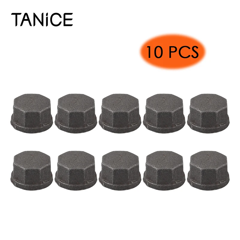 TANiCE 10Pcs 3/4" Threaded Iron Pipe Fittings Malleable Cast Iron Tool Accessories Iron Fittings For DIY Industrial Furniture
TANiCE 10Pcs 3/4" Threaded Iron Pipe Fittings Malleable Cast Iron Tool Accessories Iron Fittings For DIY Industrial Furniture