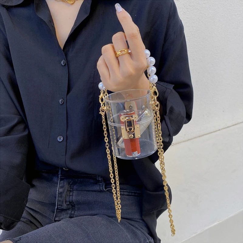 Transparent Mini Pearl Tote Bag Summer New Quality PVC Crossbody Shoulder Bags for Women 2021 Female Handbag Lipstick Purses
Transparent Mini Pearl Tote Bag Summer New Quality PVC Crossbody Shoulder Bags for Women 2021 Female Handbag Lipstick Purses