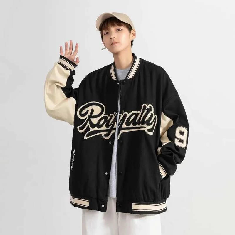 Autumn color contrast printed Baseball Jacket men's jacket high street Korean fashion versatile loose ruffian handsome jacket
Autumn color contrast printed Baseball Jacket men's jacket high street Korean fashion versatile loose ruffian handsome jacket