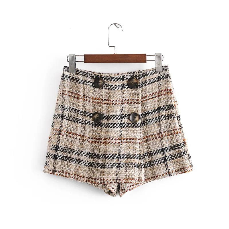 2021 New Spring Summer Double Breasted Fashion Casual High Waist Plaid Shorts Skirts for Women
2021 New Spring Summer Double Breasted Fashion Casual High Waist Plaid Shorts Skirts for Women
