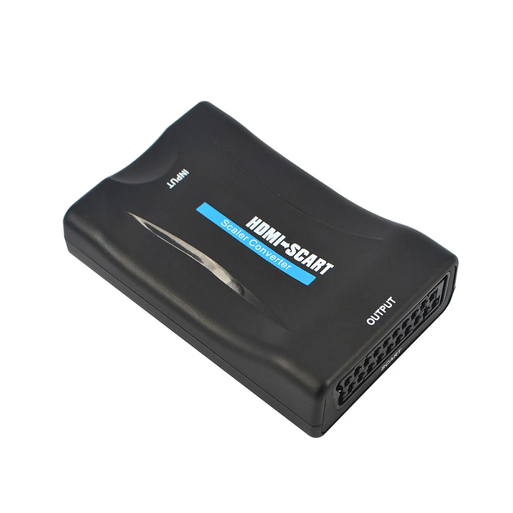 1080p HDMI-compatible To SCART Converter HD Receiver TV DVD Audio Upscale Adapter Cable For HDTV Sky Box Plug and Play
1080p HDMI-compatible To SCART Converter HD Receiver TV DVD Audio Upscale Adapter Cable For HDTV Sky Box Plug and Play