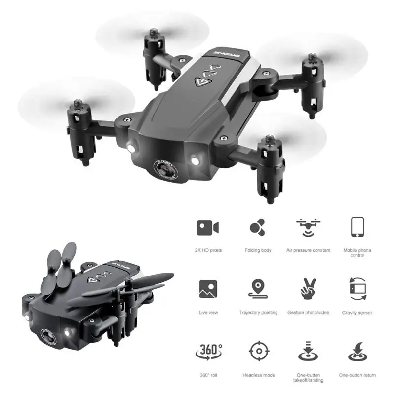KK8 складные мини дроны RC FPV Квадрокоптер с HD камерой Wi Fi Дрон селфи