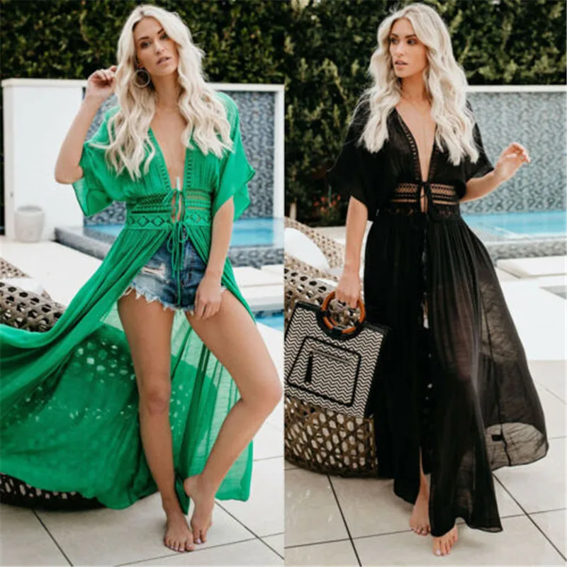 Summer Sexy Beach Dress Swimwear Women Beach Cover Up Cardigan Swimwear Bikini Cover ups Casual Lace Crochet Cover-Ups for Lady
Summer Sexy Beach Dress Swimwear Women Beach Cover Up Cardigan Swimwear Bikini Cover ups Casual Lace Crochet Cover-Ups for Lady