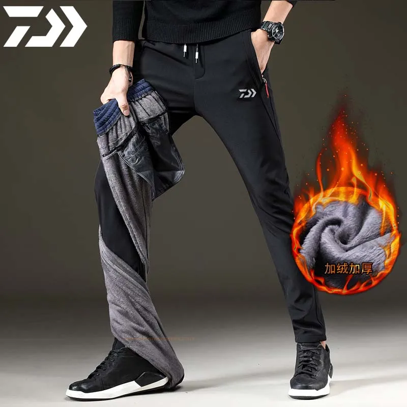 Daiwa Men's Winter Fleece Fluff Thicken Warm Outdoor Casual Pants Men Straight Elastic Thick Plaid Cotton Fishing Male Trousers
Daiwa Men's Winter Fleece Fluff Thicken Warm Outdoor Casual Pants Men Straight Elastic Thick Plaid Cotton Fishing Male Trousers