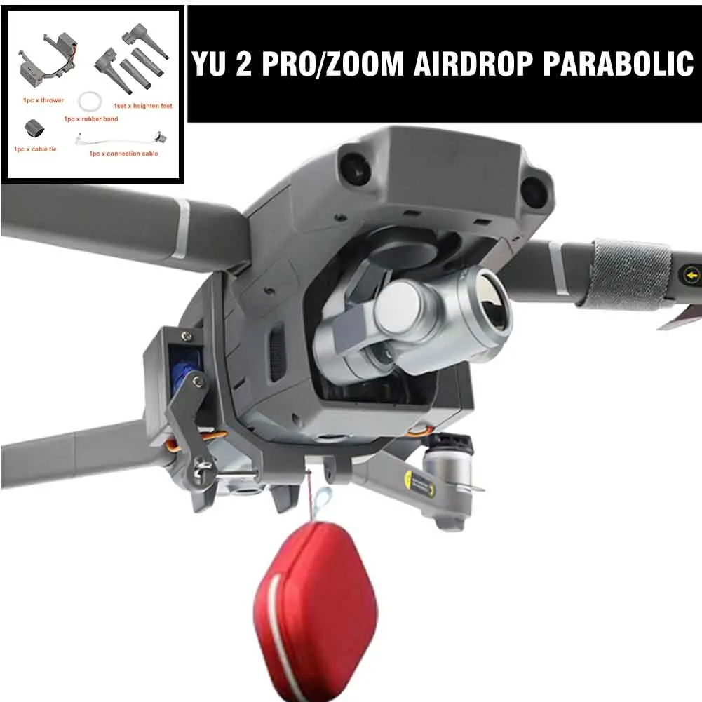 Lightweight Fishing Bait Wedding Airdrop Release Professional Battery Powered Drone Thrower Delivery Device For DJI MAVIC 2 Pro
Lightweight Fishing Bait Wedding Airdrop Release Professional Battery Powered Drone Thrower Delivery Device For DJI MAVIC 2 Pro