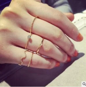 Fashion Wave of Five-piece Suit Crystal Rings Personality 5 Pcs/Set of Fine Index Finger Ring Set Women Female Jewelry
Fashion Wave of Five-piece Suit Crystal Rings Personality 5 Pcs/Set of Fine Index Finger Ring Set Women Female Jewelry