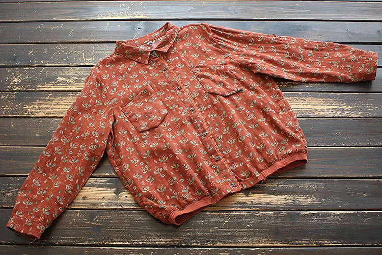 8718 New Spring Women Blouse Japan Style Fresh Literary Turndown Collar Floral Print Cotton linen Shirt
8718 New Spring Women Blouse Japan Style Fresh Literary Turndown Collar Floral Print Cotton linen Shirt
