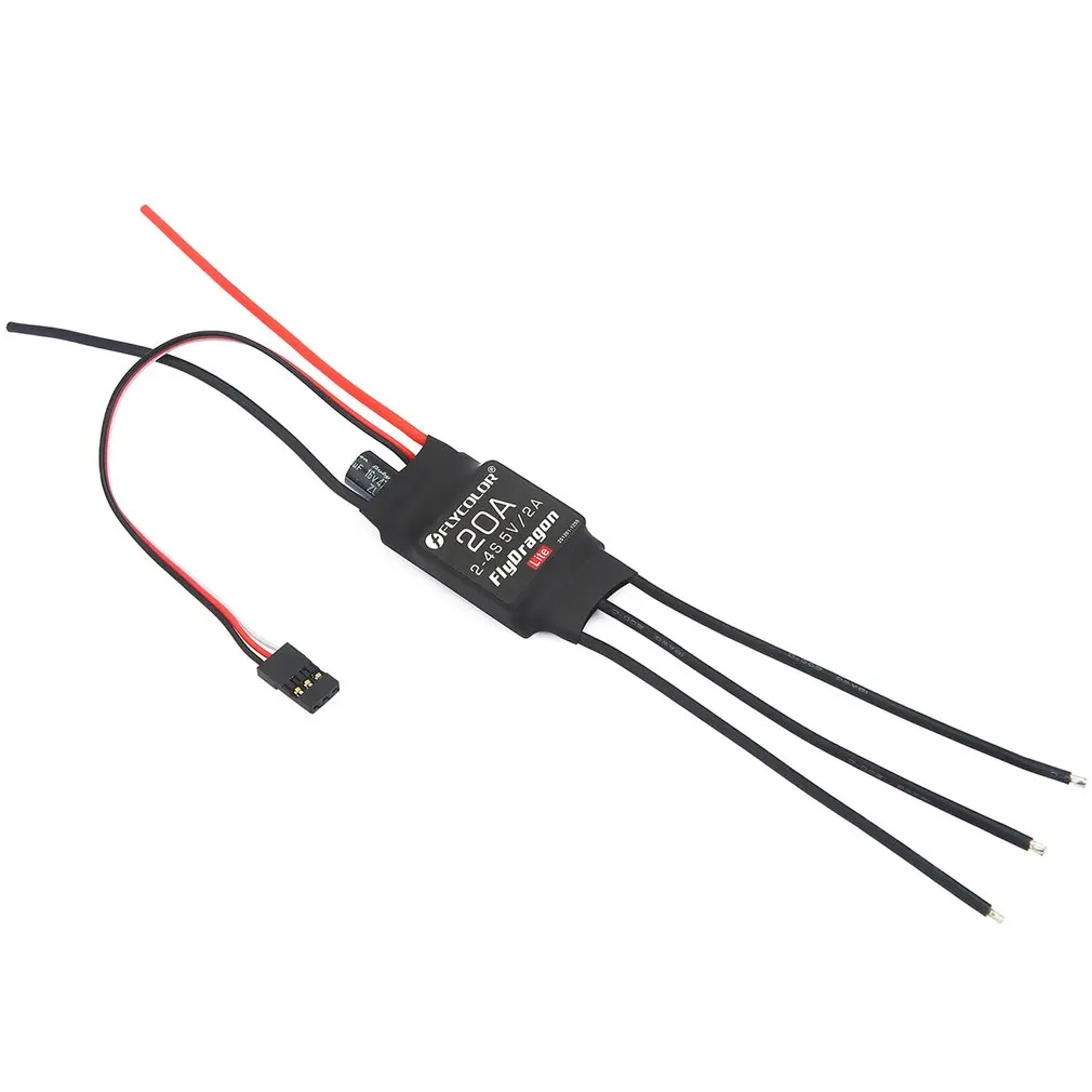 Flycolor Flydragon Lite 2-4S 20A/30A/40A/50A Brushless ESC Electric Speed Controller For RC Drone Airplane
Flycolor Flydragon Lite 2-4S 20A/30A/40A/50A Brushless ESC Electric Speed Controller For RC Drone Airplane