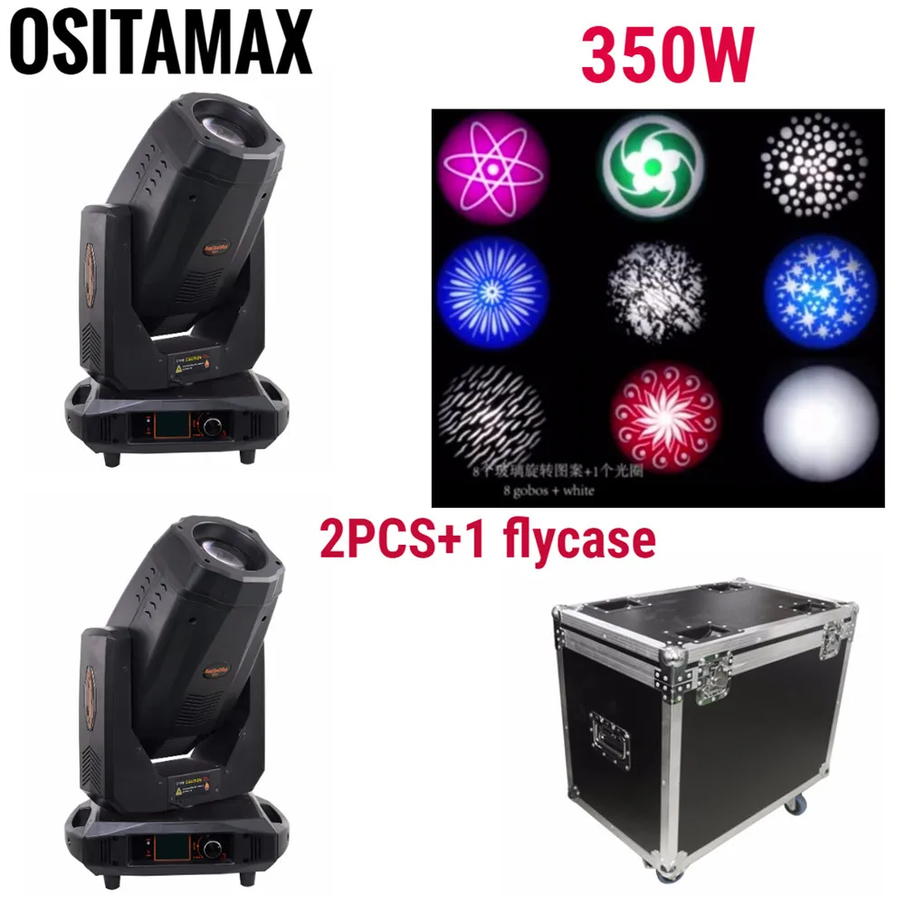2 + светильник flycase Beam Sharpy 350 Вт 17R Moving Spot Gobo Zoom сценическое DJ оборудование проектор