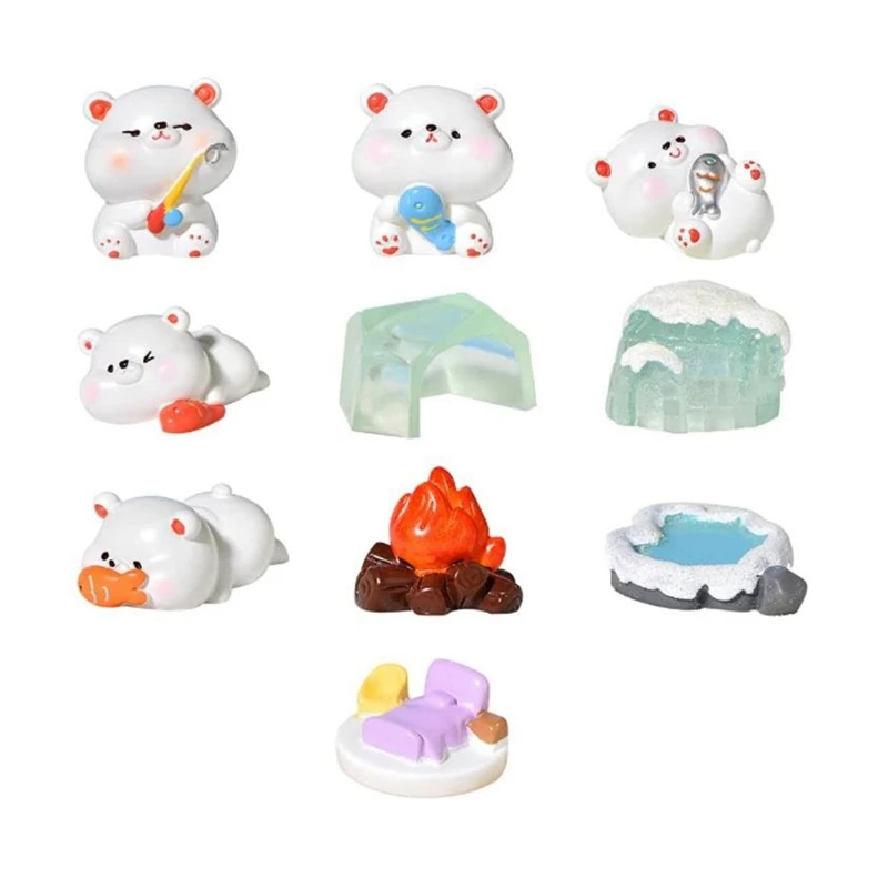 10Pcs Miniature Polar Bear Figurines Landscape Decoration Mini Animals Figurines DIY Garden Ornament For Home Office,Etc
10Pcs Miniature Polar Bear Figurines Landscape Decoration Mini Animals Figurines DIY Garden Ornament For Home Office,Etc