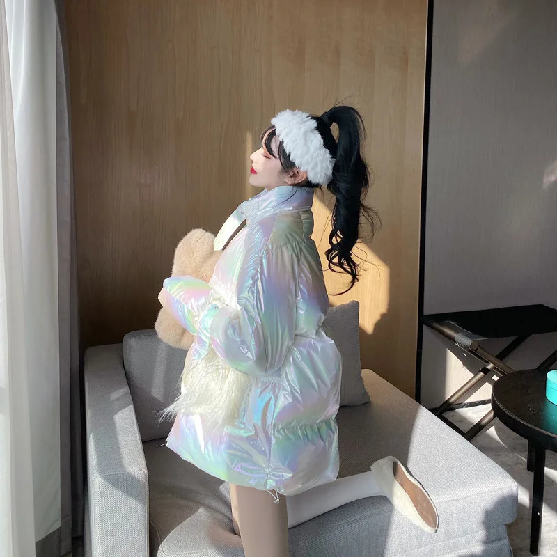 The new Mermaid Ji tie-dye locomotive style, all-match colorful down cotton jacket, winter coat, punk jacket, female trend
The new Mermaid Ji tie-dye locomotive style, all-match colorful down cotton jacket, winter coat, punk jacket, female trend