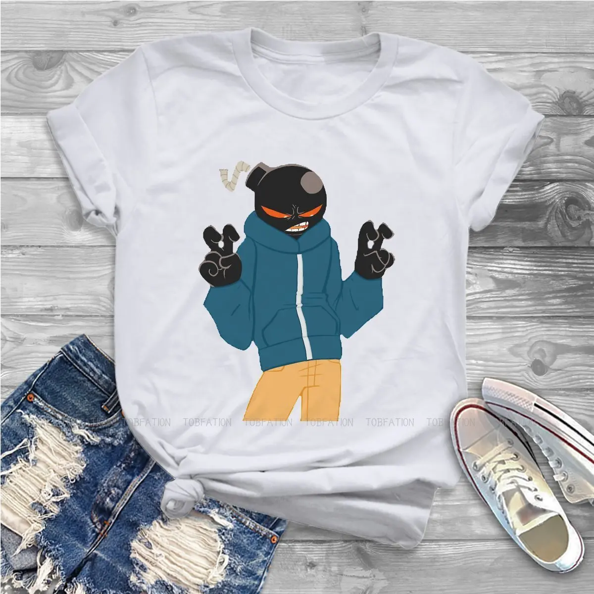 Whitty Women Shirts Friday Night Funkin Music Rhythm Game Oversized T-shirt Goth Vintage Female Top
Whitty Women Shirts Friday Night Funkin Music Rhythm Game Oversized T-shirt Goth Vintage Female Top