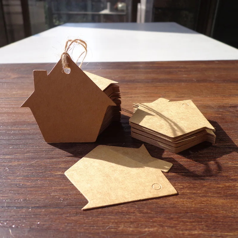 50pcs Kraft Paper Gift Tags House Shape Blank Paper Tag Wedding Gift Price Label Hang Tags Party Decoration Gift Box Packaging
50pcs Kraft Paper Gift Tags House Shape Blank Paper Tag Wedding Gift Price Label Hang Tags Party Decoration Gift Box Packaging