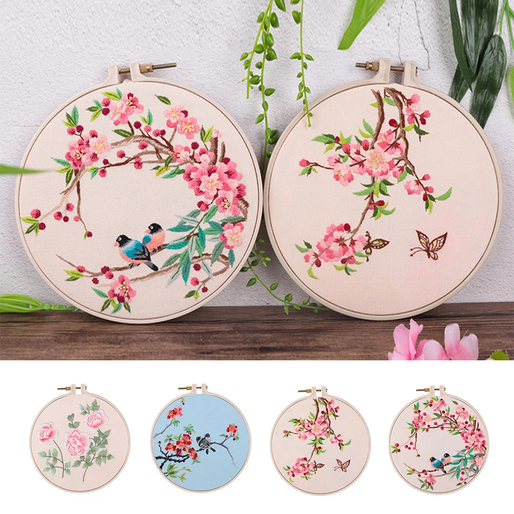 DIY Embroidery Kit Beginners Cross Stitch Set Pre-Printed Floral Pattern Cross Stitch With Hoop Embroidered DIY Handmade Craft
DIY Embroidery Kit Beginners Cross Stitch Set Pre-Printed Floral Pattern Cross Stitch With Hoop Embroidered DIY Handmade Craft