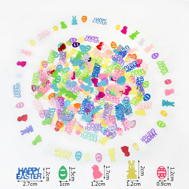 15g Colorful Happy Easter Confetti Rabbit Chicken Egg Scattering Ornaments Easter Party Table Desktop Sprinkle Decor Supplies
15g Colorful Happy Easter Confetti Rabbit Chicken Egg Scattering Ornaments Easter Party Table Desktop Sprinkle Decor Supplies