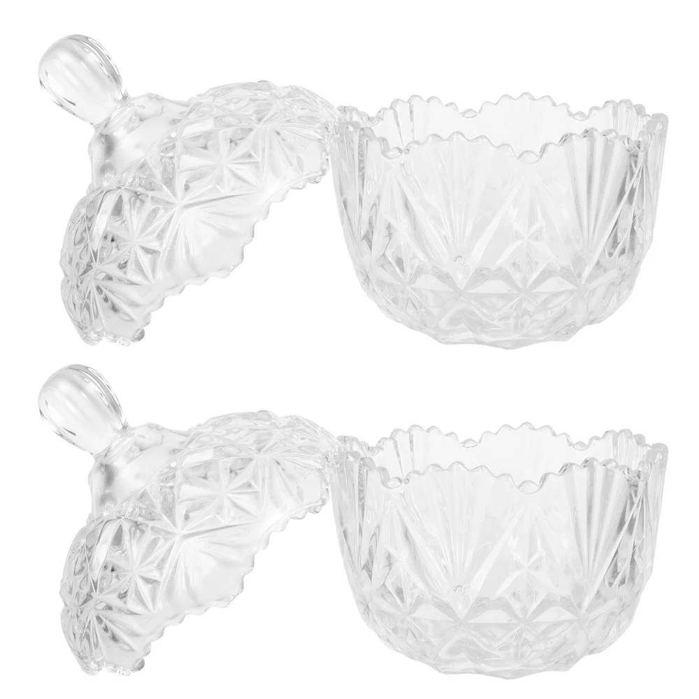 2PCS Glass Transparent Candy Jar Household Dried Food Candy Canister with Lids
2PCS Glass Transparent Candy Jar Household Dried Food Candy Canister with Lids