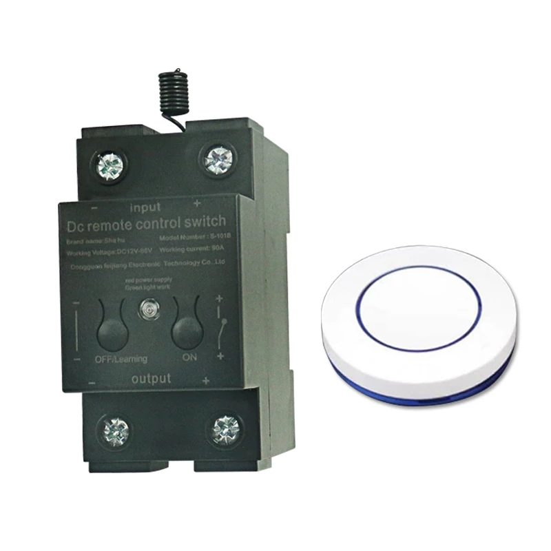 DC 12V 24V 48V /90A 1CH Relay Receiver Module RF Transmitter 433Mhz Wireless Remote Control Switch 433.92
DC 12V 24V 48V /90A 1CH Relay Receiver Module RF Transmitter 433Mhz Wireless Remote Control Switch 433.92