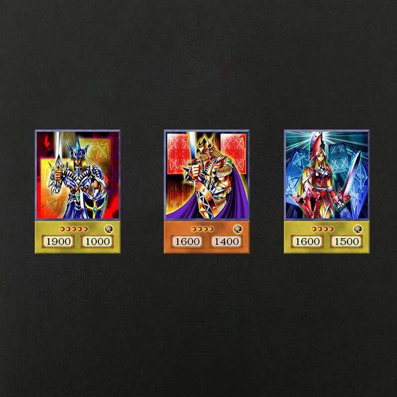 

3 pieces of Yu-Gi-Oh anime style card king queen guard set obelisk Yugioh DM classic Orica proxy card childhood memories