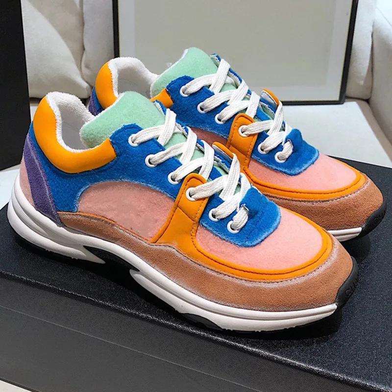Mixed Color Woman Sneakers Suede Shoes Elegant Runner Shoes Women Lace Up Zapatos De Mujer Fashion Ladies Sports Shoes 2021 Hot 
Mixed Color Woman Sneakers Suede Shoes Elegant Runner Shoes Women Lace Up Zapatos De Mujer Fashion Ladies Sports Shoes 2021 Hot