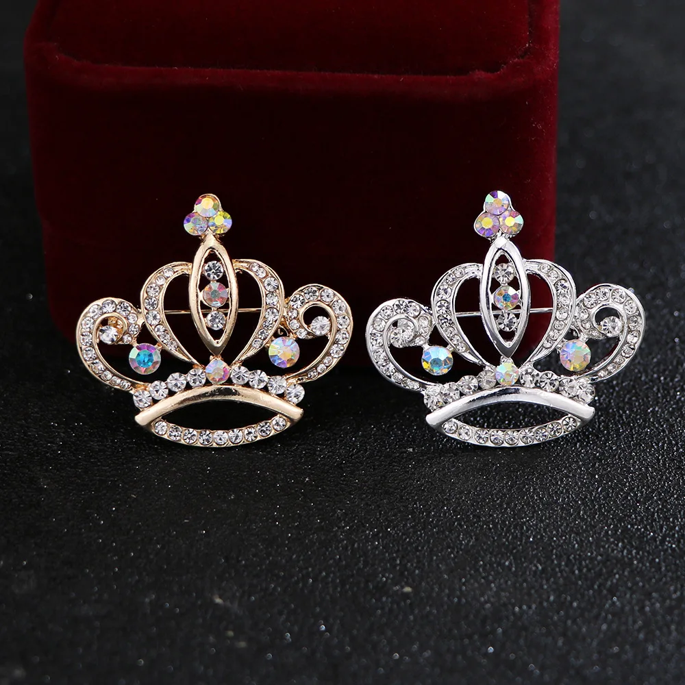 Fashion Charm Crystal Crown Brooch Retro Big Royal Brooch Diy Rhinestones Brooch Woman Jewelry Wedding Corsage Handmade
Fashion Charm Crystal Crown Brooch Retro Big Royal Brooch Diy Rhinestones Brooch Woman Jewelry Wedding Corsage Handmade