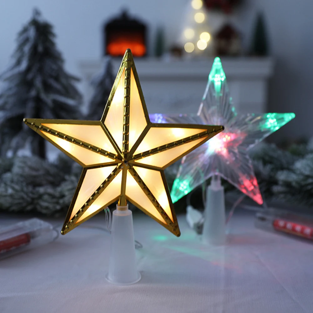 

Led Christmas Tree Top Stars Christmas Decorations For Home Xmas Tree Ornaments Navidad New Year 2022 Natal Noel Party Decor