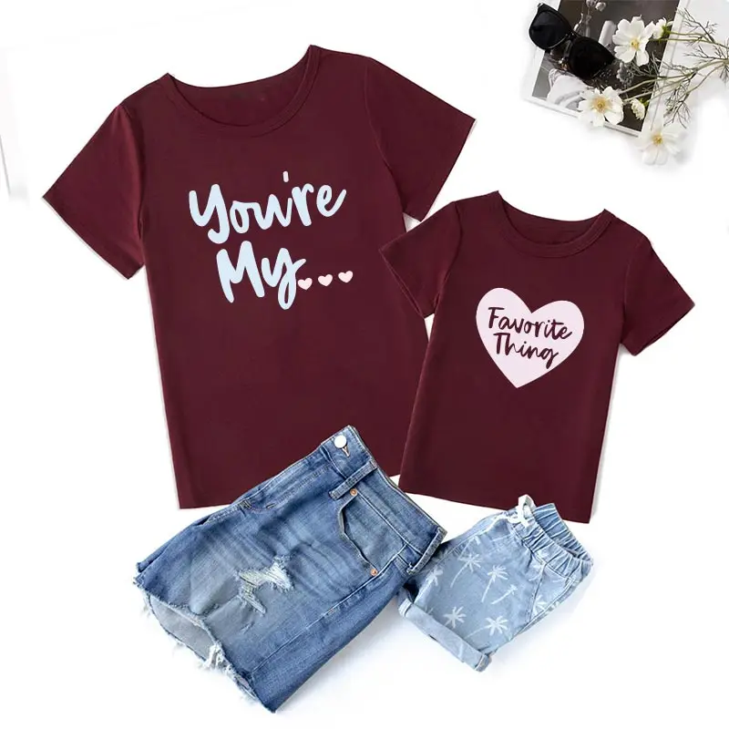 Summer Family Look Matching Clothes Mother and Kids T shirts Cotton short sleeve MOMMY BABY outfits
Summer Family Look Matching Clothes Mother and Kids T shirts Cotton short sleeve MOMMY BABY outfits