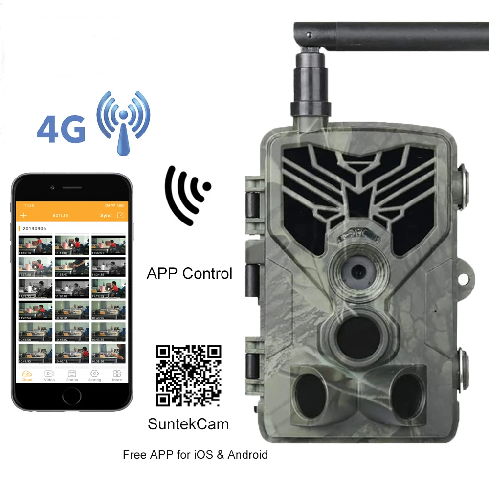4G 2K 30MP APP Cloud Service Trail Camera iP66 охотничьи камеры для съемки дикой природы s сотовая