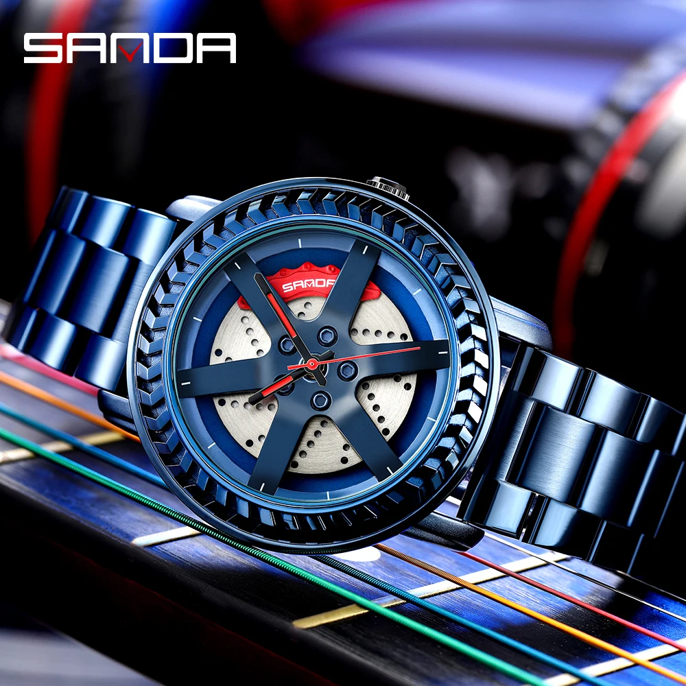 SANDA Brand New Fashion Blue Quartz Watch Men's Skeleton Dial Stainless Steel Strap Waterproof Watch Sports Business Watches
SANDA Brand New Fashion Blue Quartz Watch Men's Skeleton Dial Stainless Steel Strap Waterproof Watch Sports Business Watches