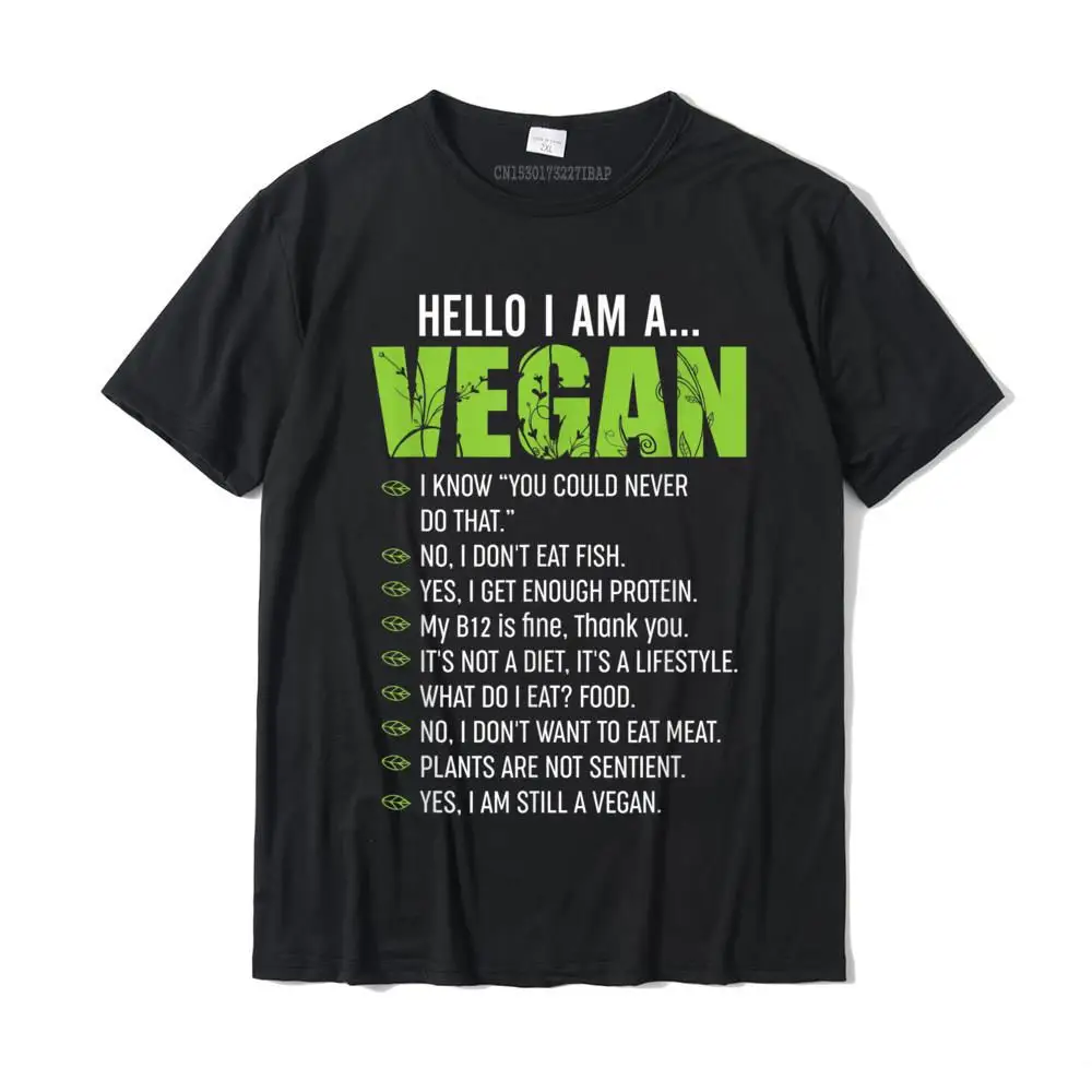 Funny Sarcastic Vegetarian Gift Hello I'm A Vegan T-Shirt Camisas Hombre T Shirt Gift Fashionable Man Tops Shirt Gift Cotton
Funny Sarcastic Vegetarian Gift Hello I'm A Vegan T-Shirt Camisas Hombre T Shirt Gift Fashionable Man Tops Shirt Gift Cotton