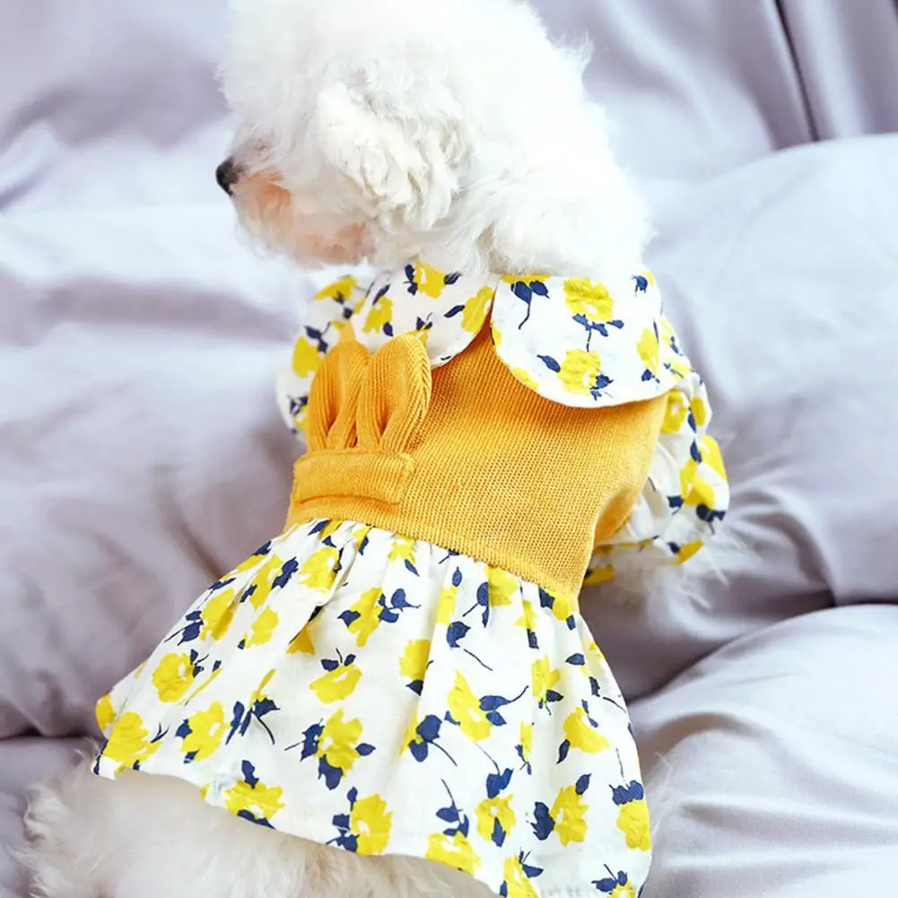 Новое Стильное милое модное желтое платье для питомца, мягкая Вельветовая юбка с цветочным узором для очаровательного щенка, товары для лет...
Новое Стильное милое модное желтое платье для питомца, мягкая Вельветовая юбка с цветочным узором для очаровательного щенка, товары для лет...