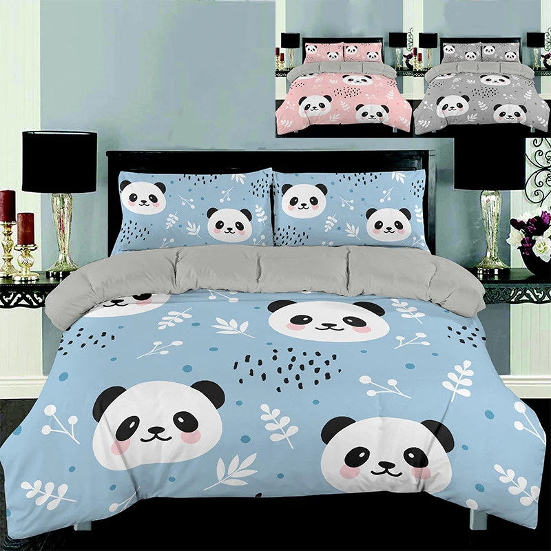 3D Cartoon Panda Bedding Set Cute Bed Set 2/3pcs Bedspread For Girl Kids Baby Gifts Printed Cute Animal Duvet Cover Set
3D Cartoon Panda Bedding Set Cute Bed Set 2/3pcs Bedspread For Girl Kids Baby Gifts Printed Cute Animal Duvet Cover Set