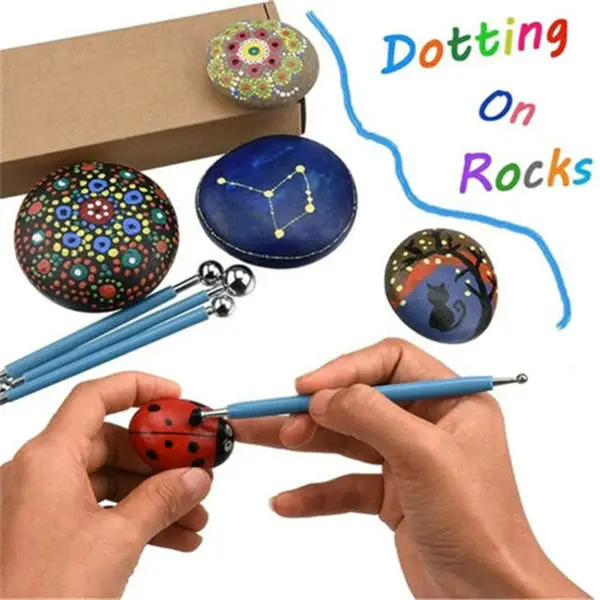 9pcs Ball Stylus Dotting Tools Set for Embossing Pattern Clay Pottery Ceramics Flower Carving Sculpting Modeling AS99
9pcs Ball Stylus Dotting Tools Set for Embossing Pattern Clay Pottery Ceramics Flower Carving Sculpting Modeling AS99