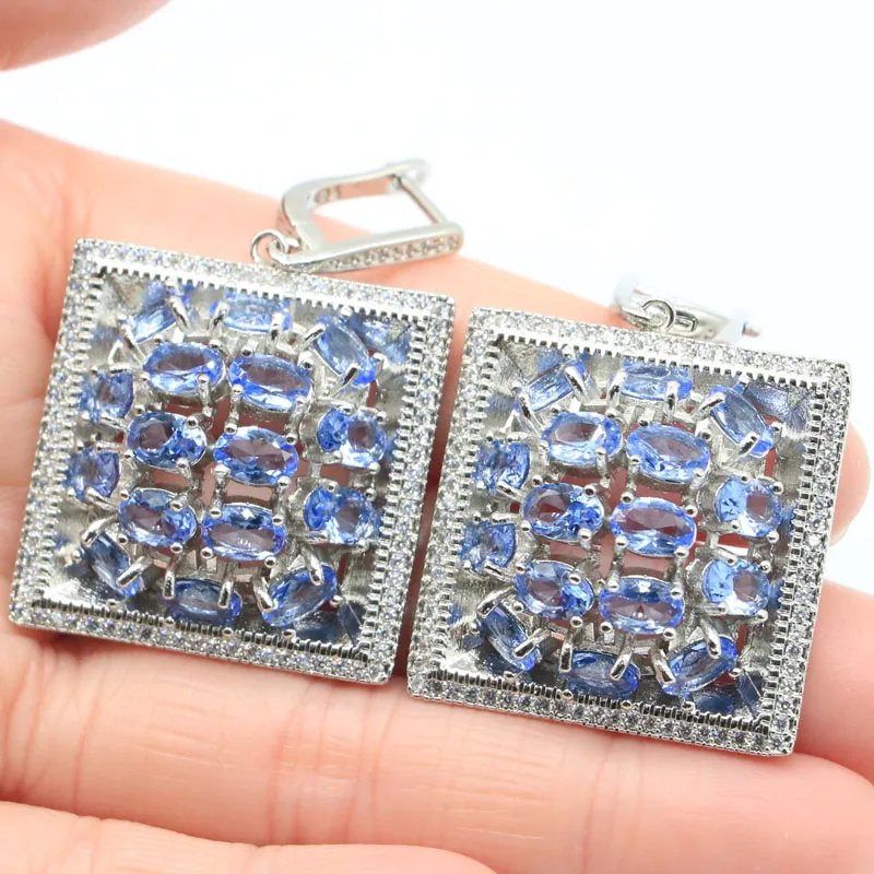 Великолепные Длинные большие тяжелые серьги 45x29 мм 24,2 г в европейском дизайне, богатые синие, фиолетовые, танзаниты, белые, CZ женские свадебн...
Великолепные Длинные большие тяжелые серьги 45x29 мм 24,2 г в европейском дизайне, богатые синие, фиолетовые, танзаниты, белые, CZ женские свадебн...