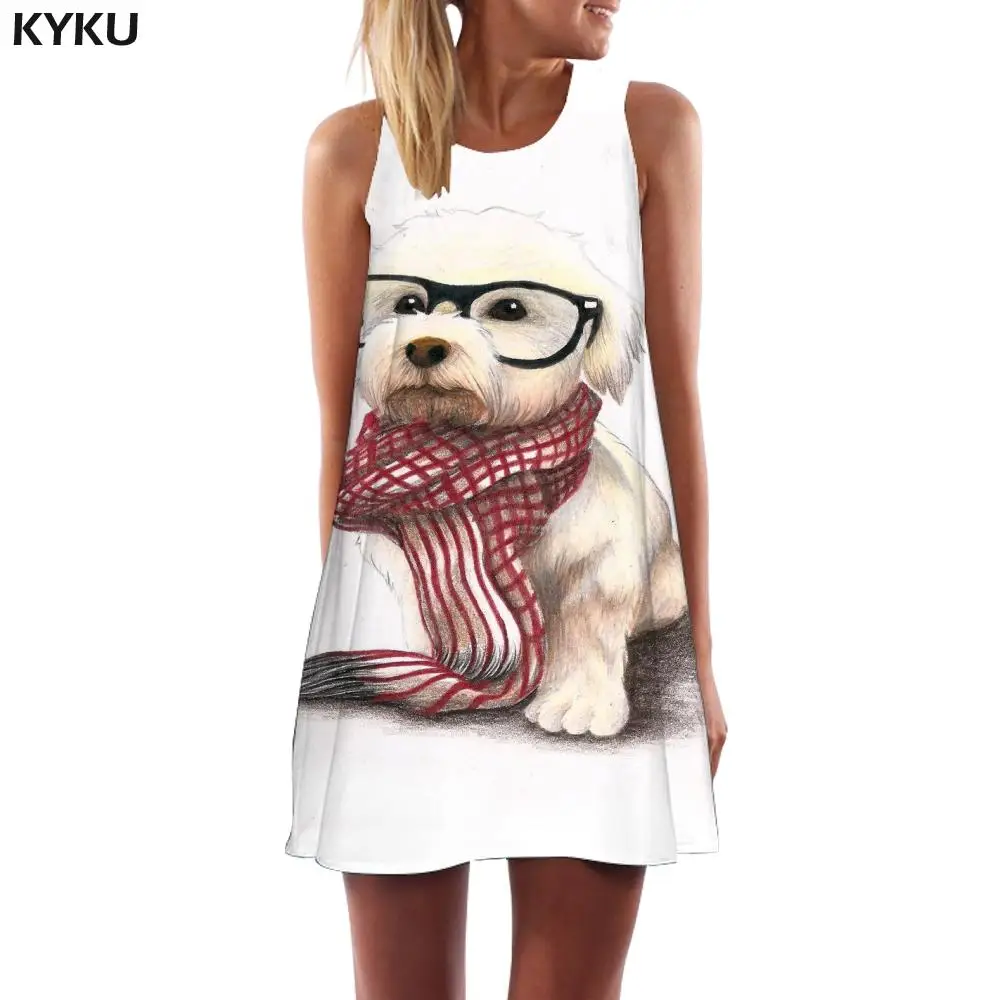 KYKU Dog Dress Women Animal Tank Painting Ladies Dresses Lovely Beach Womens Clothing Vintage Gothic Wrap High Quality
KYKU Dog Dress Women Animal Tank Painting Ladies Dresses Lovely Beach Womens Clothing Vintage Gothic Wrap High Quality