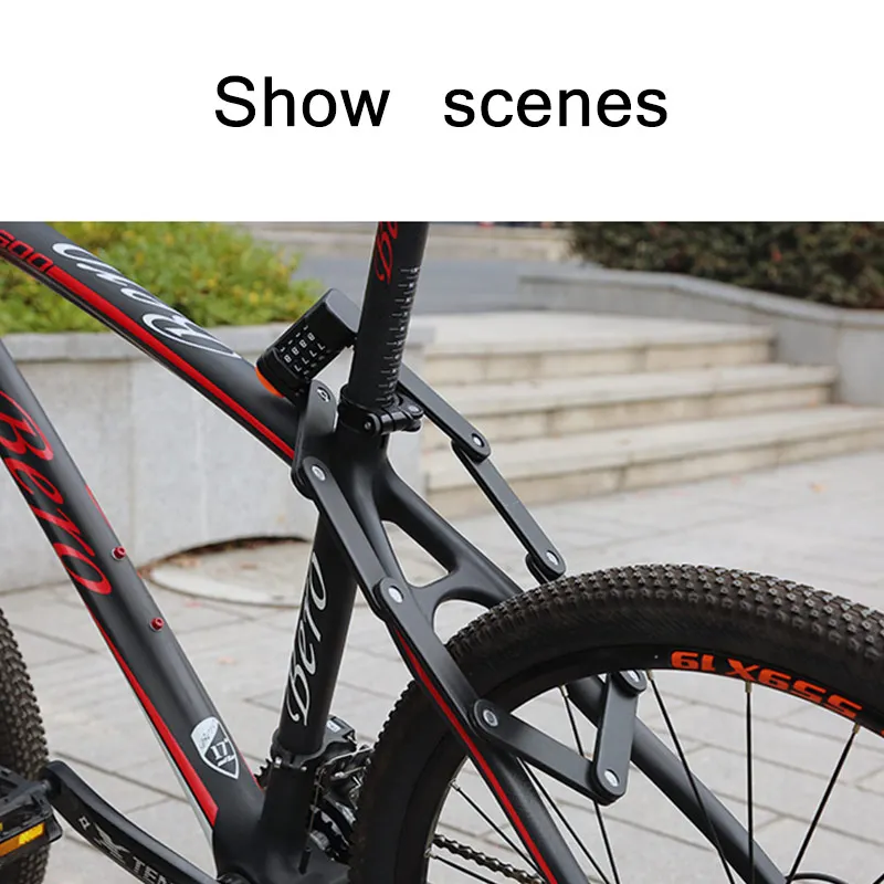 Four-Digit Password Bicycle Lock Anti-Theft Folding Mountain Bike Lock Bicycle Equipment Electric Motorcycle Bike Accessories
Four-Digit Password Bicycle Lock Anti-Theft Folding Mountain Bike Lock Bicycle Equipment Electric Motorcycle Bike Accessories