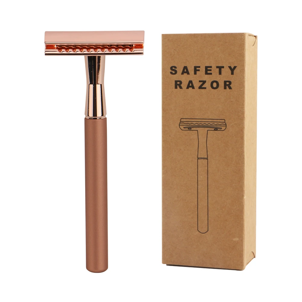 HAWARD Double Edge Safety Razor With 20 Shaving Blades,Classic Metal Manual Razor,Rubber&Copper Handle,Reusable&Zero Waste
HAWARD Double Edge Safety Razor With 20 Shaving Blades,Classic Metal Manual Razor,Rubber&Copper Handle,Reusable&Zero Waste