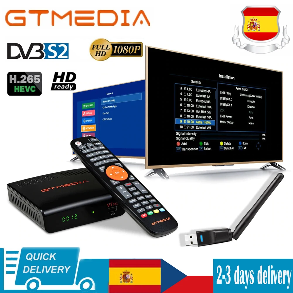 Gtmedia V7 S2X Satellite Receiver Upgraded by GTmedia V7S HD With USB WIFI Digital Receptor H.265 DVB-S/S2 Freesat v7s2x No app
Gtmedia V7 S2X Satellite Receiver Upgraded by GTmedia V7S HD With USB WIFI Digital Receptor H.265 DVB-S/S2 Freesat v7s2x No app