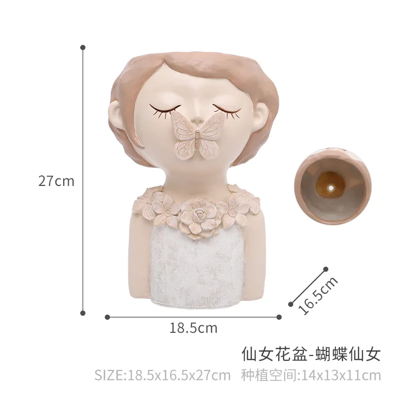 Flower Bonsai Pot Cartoon Girl Succulents Planters Flower Vase Decoration Household Home Decor Indoor Garden Plant Containers
Flower Bonsai Pot Cartoon Girl Succulents Planters Flower Vase Decoration Household Home Decor Indoor Garden Plant Containers