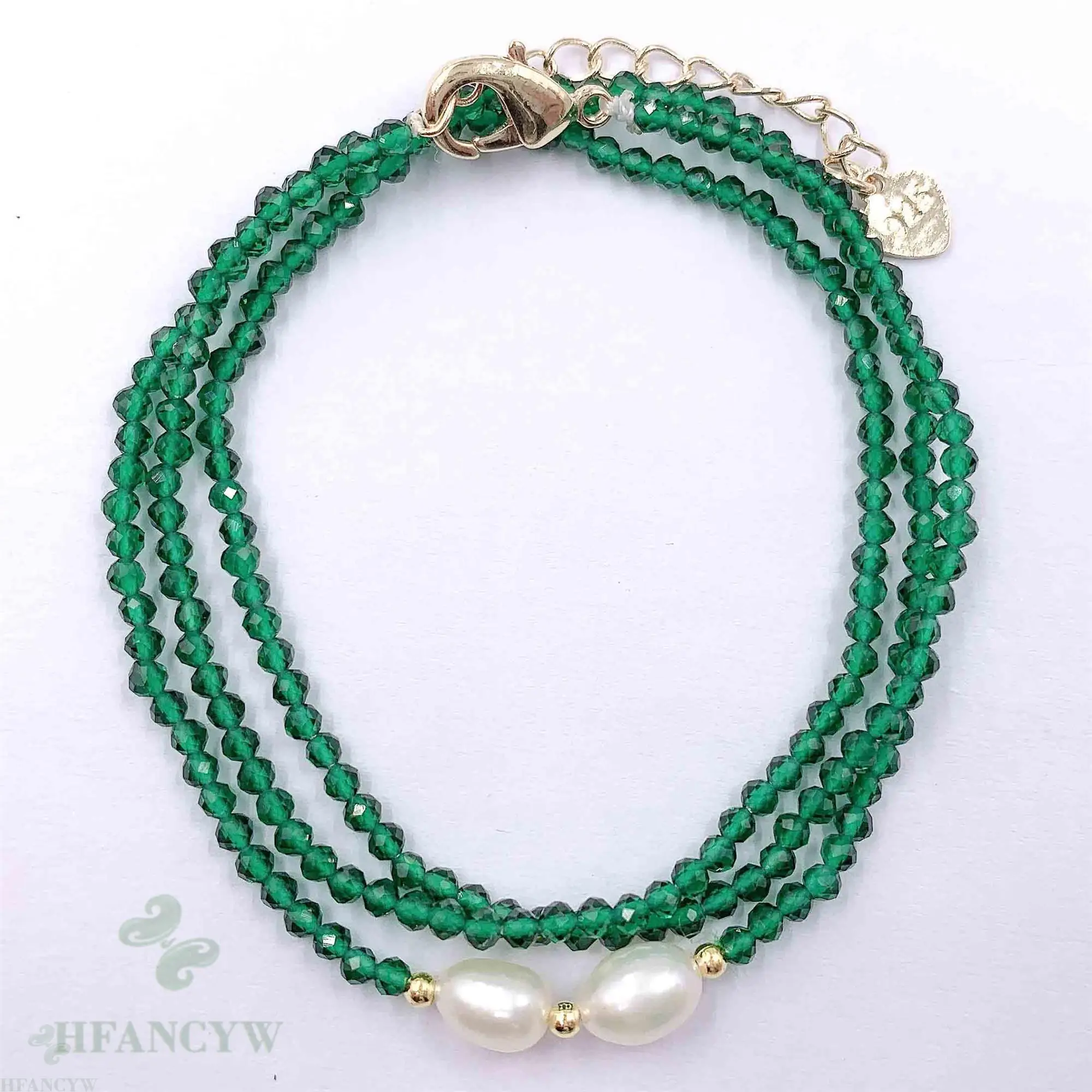 2mm Green Spinel White Baroque Pearl Necklace 18 inches Cultured Flawless Accessories Diy 
2mm Green Spinel White Baroque Pearl Necklace 18 inches Cultured Flawless Accessories Diy