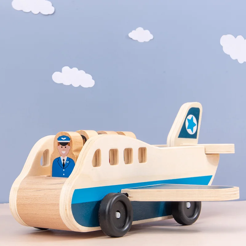 Wooden transportation toys 3-6-9 months children's educational toys wooden haulage aircraft model
Wooden transportation toys 3-6-9 months children's educational toys wooden haulage aircraft model