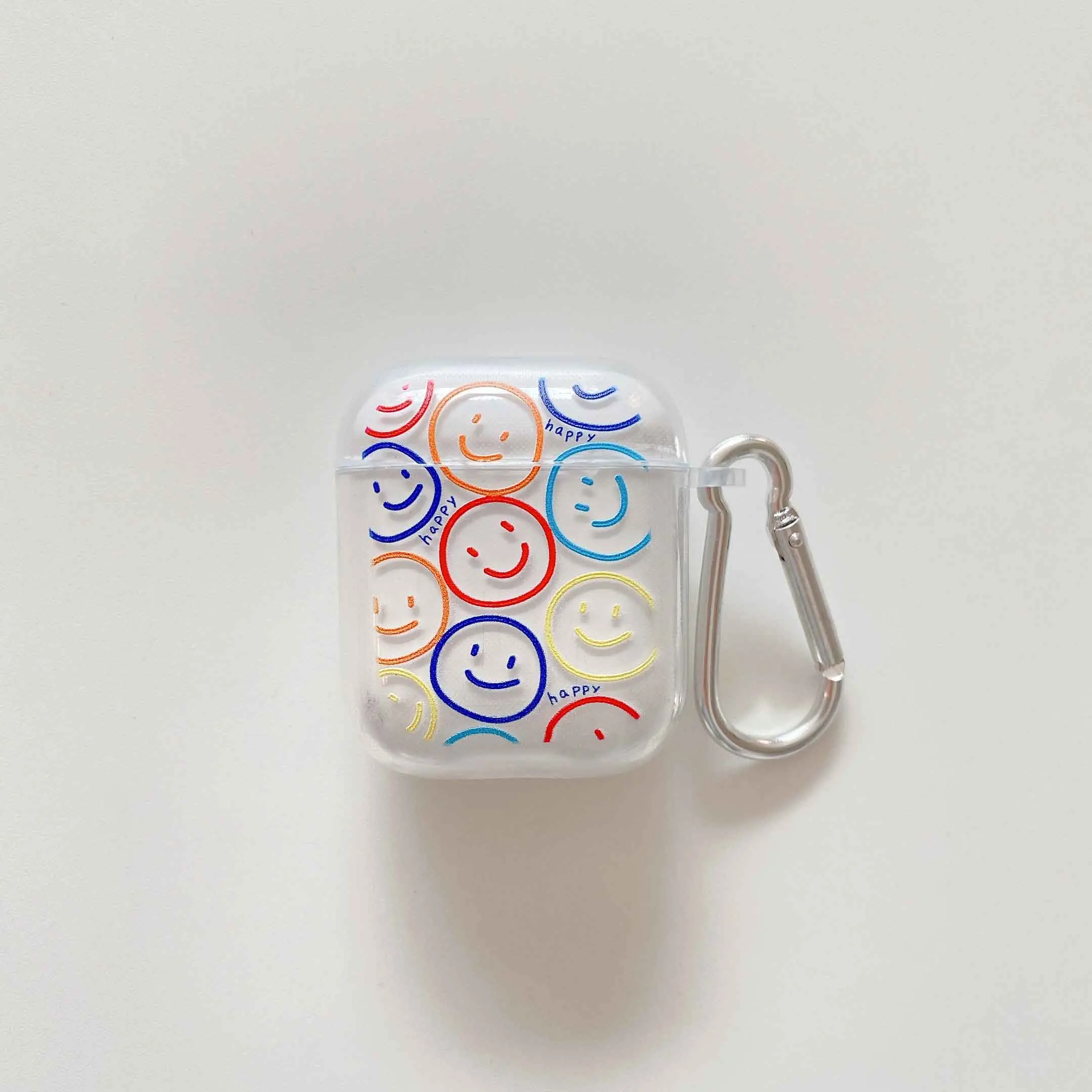 For Apple Airpod 2/1 Cover For Airpod pro 3 Earphone case for airpods capa fundas Smiley soft clear silicone Earphone shell
For Apple Airpod 2/1 Cover For Airpod pro 3 Earphone case for airpods capa fundas Smiley soft clear silicone Earphone shell