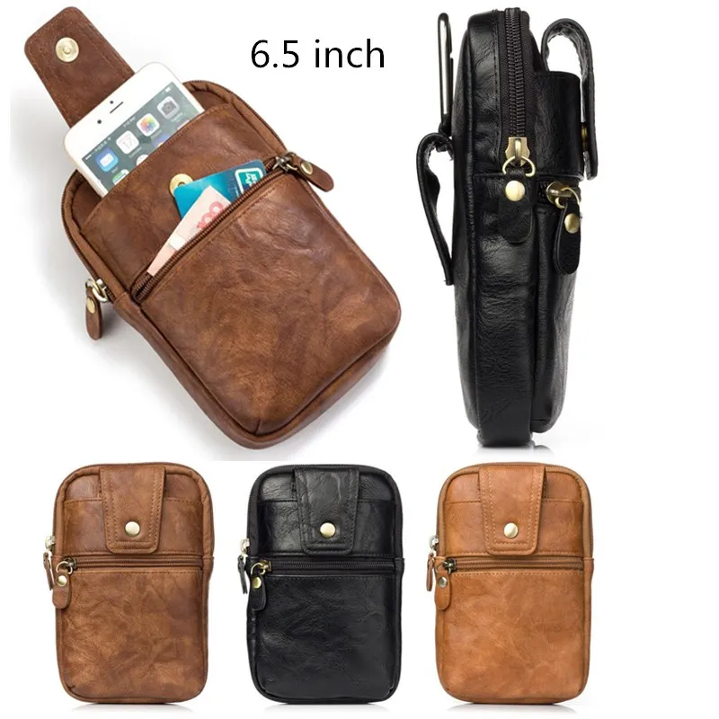 Leather men Casual Design Small Waist Bag Fashion Hook Bum Bag Waist Belt Pack Cigarette Case 6.5” Phone Pouch for iphone 11
Leather men Casual Design Small Waist Bag Fashion Hook Bum Bag Waist Belt Pack Cigarette Case 6.5” Phone Pouch for iphone 11