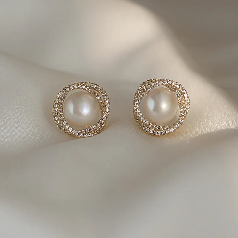 TIMEONLY Temperament Shinning Cubic Zircon Simulation Pearl Stud Earring Simple Long Chain Pendant Neckalce for Women Jewellery
TIMEONLY Temperament Shinning Cubic Zircon Simulation Pearl Stud Earring Simple Long Chain Pendant Neckalce for Women Jewellery