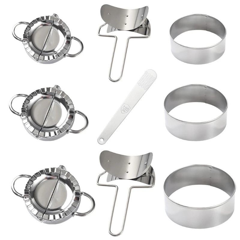 9pcs Dumpling Maker,Portable Dumpling Mold Set Stainless Steel Manual Pinch Ravi L5YE
9pcs Dumpling Maker,Portable Dumpling Mold Set Stainless Steel Manual Pinch Ravi L5YE