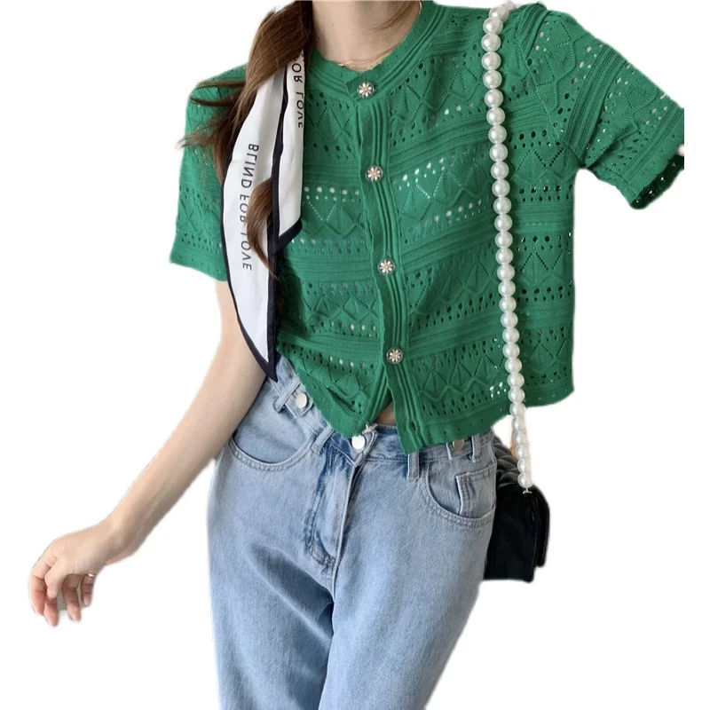 LANMREM New Women Single Breasted Hollow Out Short Sleeve Shirt Temperament Loose Fit Fashion Tide Summer 2021 2P2451
LANMREM New Women Single Breasted Hollow Out Short Sleeve Shirt Temperament Loose Fit Fashion Tide Summer 2021 2P2451