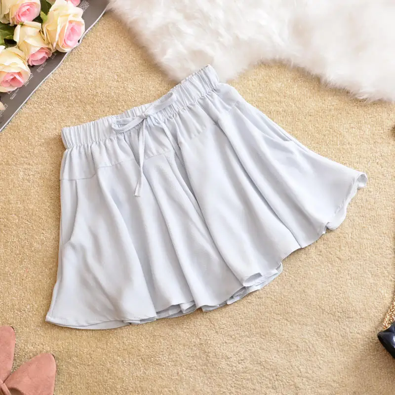 Summer Skirts Womens Clothes Casual Chiffon Solid High Waist Short Skirt Female Loose Student White A-Line Skirts Womens Q2487
Summer Skirts Womens Clothes Casual Chiffon Solid High Waist Short Skirt Female Loose Student White A-Line Skirts Womens Q2487