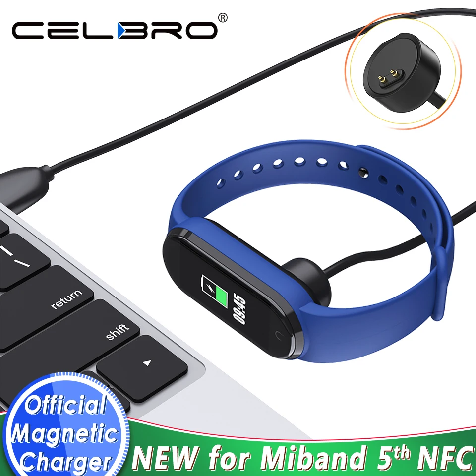 Оригинальное зарядное устройство для Xiaomi Mi Band 5 магнитное USB зарядный кабель Miband